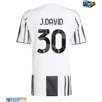 Moški Nogometni dresi Juventus Jonathan David #30 Domači 2025-26 Kratek Rokav